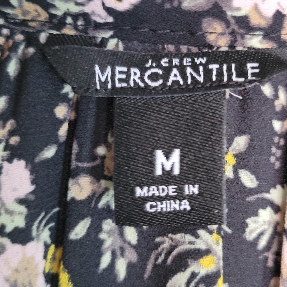 J. Crew Black Floral Midi Dress - Picture 10 of 12